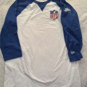 NFL Blue and White Long Sleeve Shirt